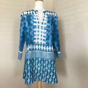 Soft Surroundings Tunic Lusi Blue Size XL